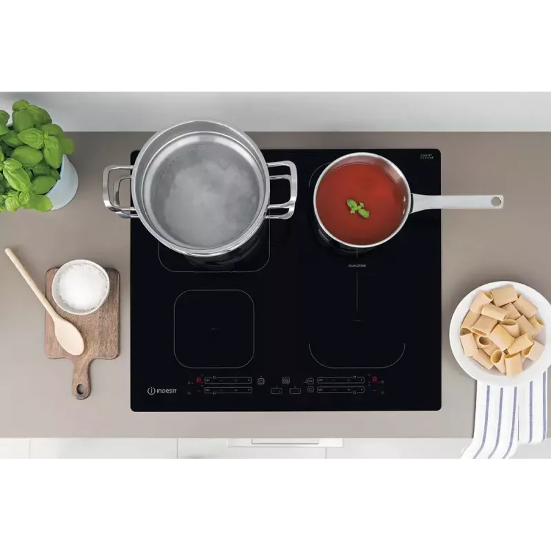 Indesit IB 65B60 NE Placa de indução de encastre 59 cm Preto 4 zona(s)
