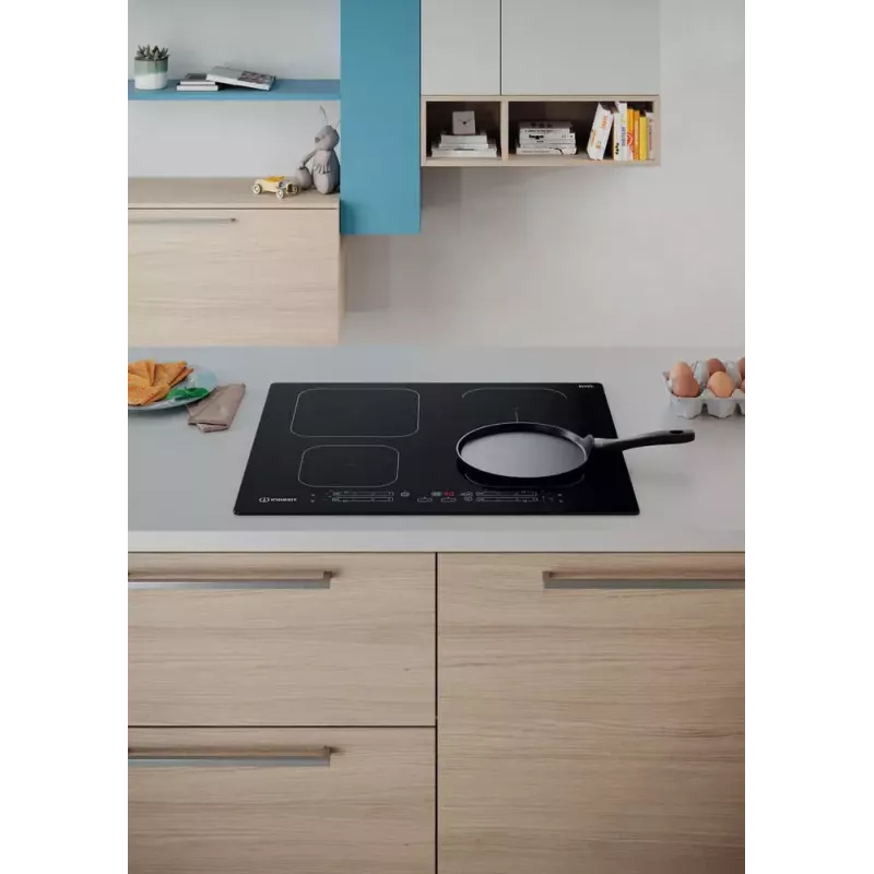 Indesit IB 65B60 NE Placa de indução de encastre 59 cm Preto 4 zona(s)