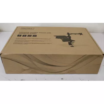 Suporte para monitor DIGITUS DA-90436 inclinação e rotação — montagem em secretária para ecrãs planos, compatível com VESA