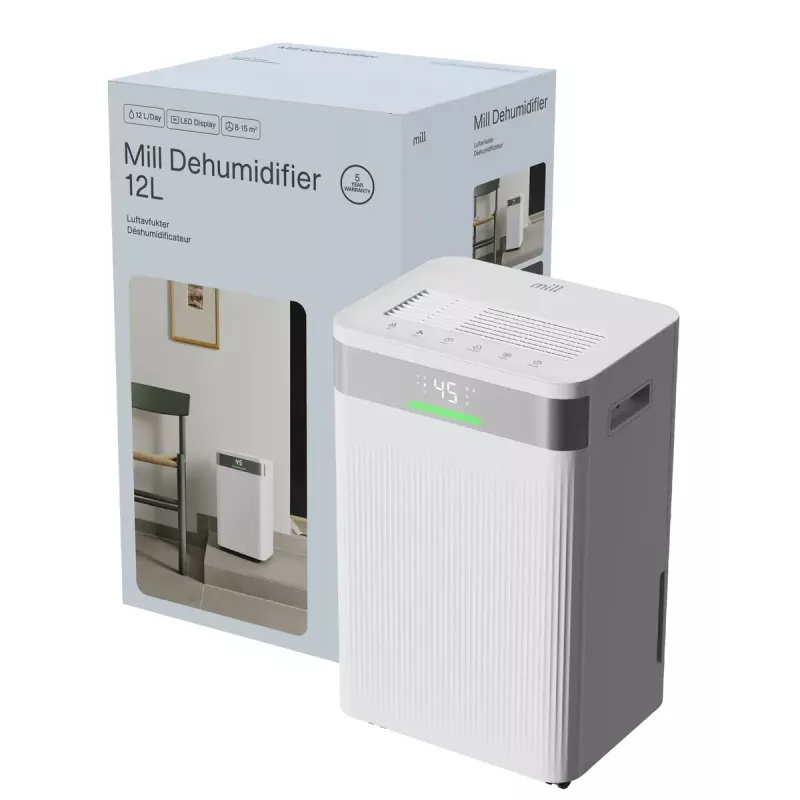 Desumidificador Mill MDH12 200W para espaços até 15 m²