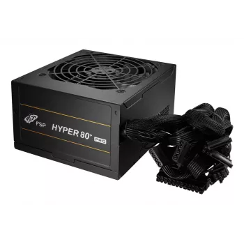 Fonte de alimentação FSP HYPER 80+ PRO 450W ATX ATX3.1 preta, 450 W, 200 - 240 V, 50/60 Hz, 3 A, ativa, 85 W