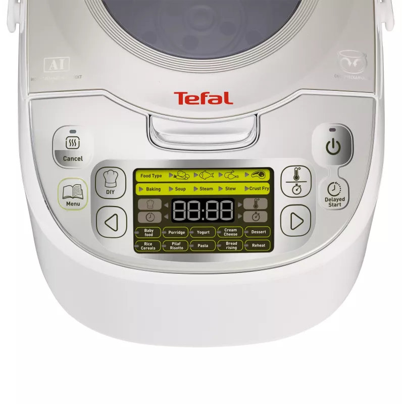 Panela elétrica Tefal RK8121 5 L 750 W prateada, branca