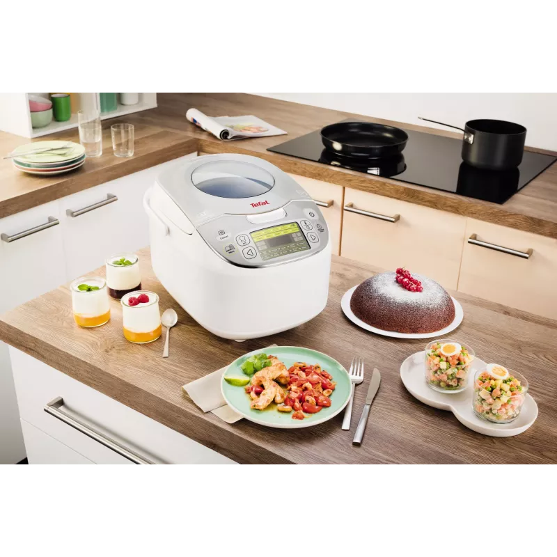 Panela elétrica Tefal RK8121 5 L 750 W prateada, branca
