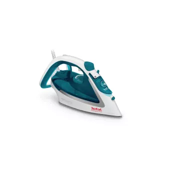 Ferro de engomar Tefal EasyGliss Plus FV5718 ferro a vapor base Durilium 2400 W turquesa, branco