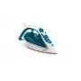 Ferro de engomar Tefal EasyGliss Plus FV5718 ferro a vapor base Durilium 2400 W turquesa, branco
