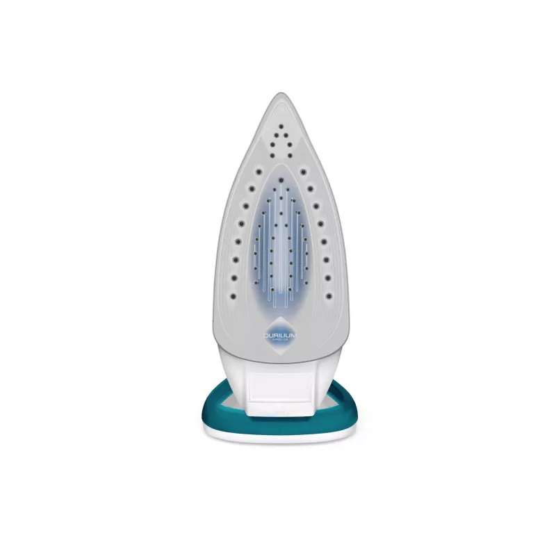 Ferro de engomar Tefal EasyGliss Plus FV5718 ferro a vapor base Durilium 2400 W turquesa, branco