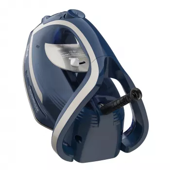 Ferro de engomar a vapor Tefal Smart Protect Plus FV6872 base Durilium Airglide 2800 W azul