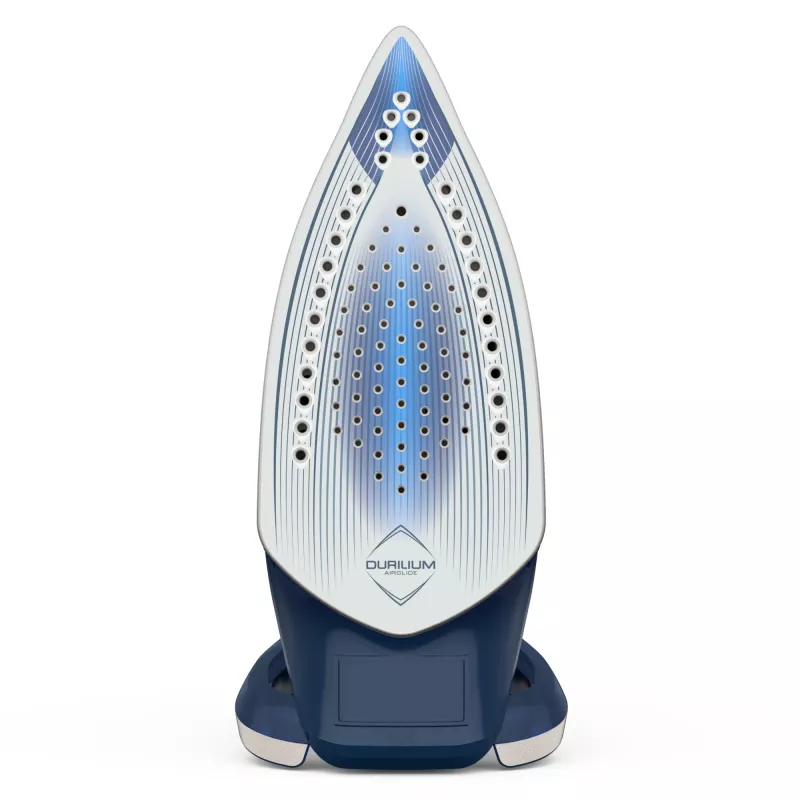 Ferro de engomar a vapor Tefal Smart Protect Plus FV6872 base Durilium Airglide 2800 W azul