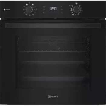 Forno elétrico de encastrar INDESIT IO K58HS B — 71 L, limpeza hidrolítica, convecção, grelhador, vapor