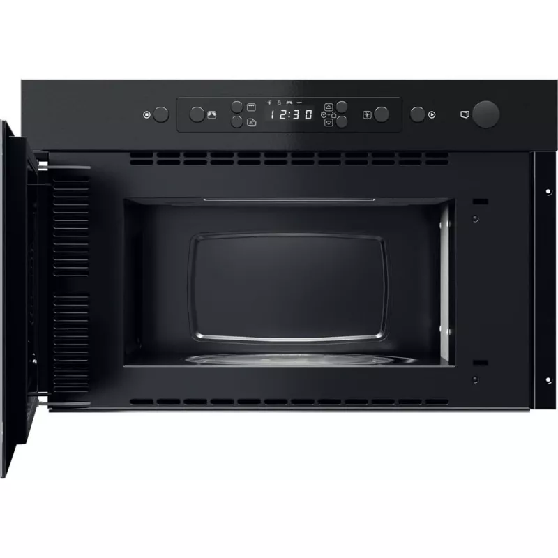 Micro-ondas de encastrar Whirlpool MBNA920B, grelhador, 750 W, 22 L, preto, porta push