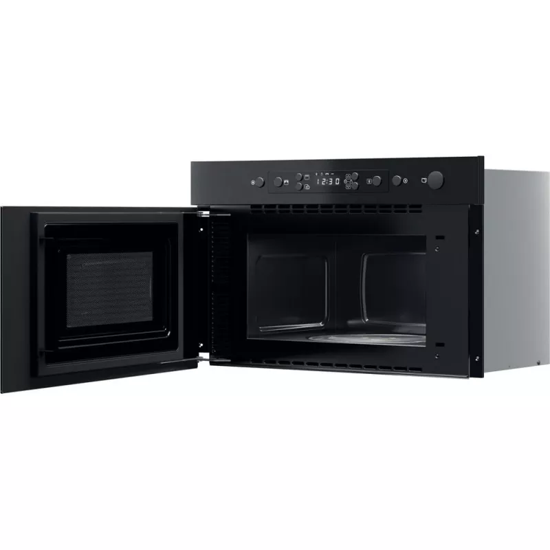 Micro-ondas de encastrar Whirlpool MBNA920B, grelhador, 750 W, 22 L, preto, porta push