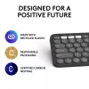 Teclado Logitech Pebble Keys 2 K380s Universal RF Wireless + Bluetooth QWERTY US International grafite