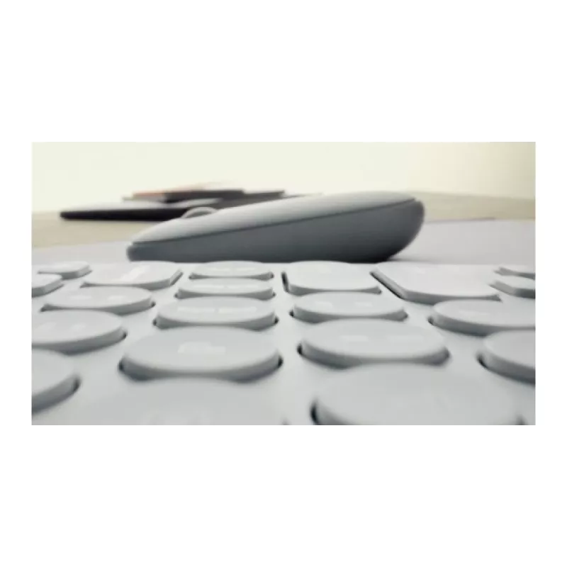 Teclado Logitech Pebble Keys 2 K380s Universal RF Wireless + Bluetooth QWERTY US International grafite