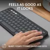 Teclado Logitech Pebble Keys 2 K380s Universal RF Wireless + Bluetooth QWERTY US International grafite