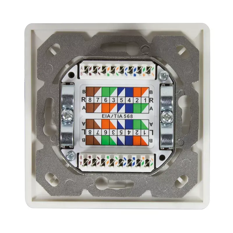 Tomada de rede 2 x RJ-45 LogiLink NP0124