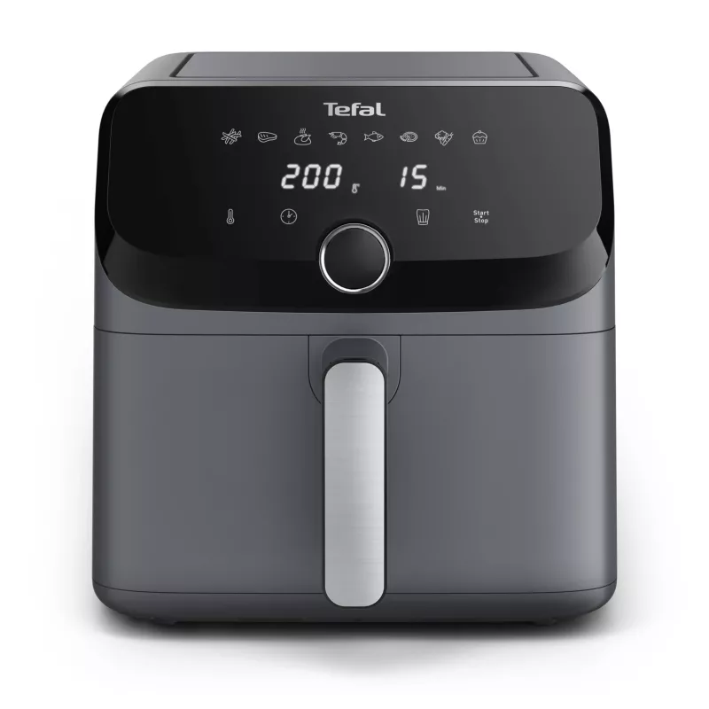 Fritadeira Tefal Easy Fry Mega EY855BE0 individual 7,5 l de bancada 2020 W fritadeira de ar quente cinzenta