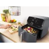 Fritadeira Tefal Easy Fry Mega EY855BE0 individual 7,5 l de bancada 2020 W fritadeira de ar quente cinzenta