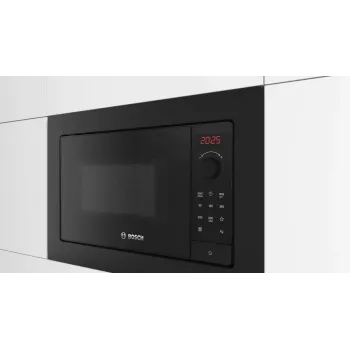 Micro-ondas encastrável Bosch Serie 2 BFL623MB4 20 L 800 W visor LED preto botão rotativo