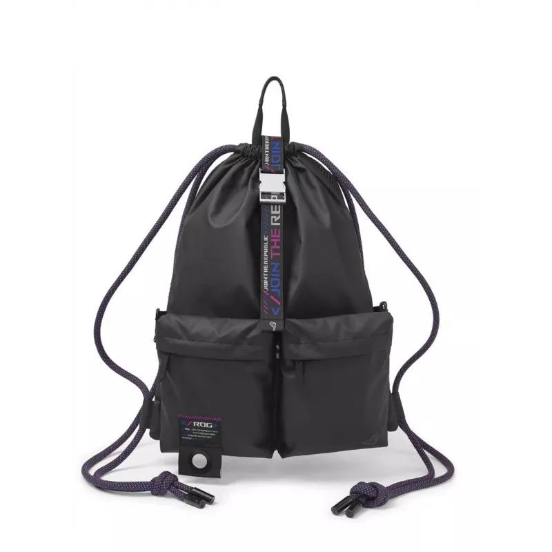 Mochila ASUS BD3700 ROG SLASH bolsa multifunções com cordão preta 810g