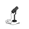 Microfone para PC com fios GENESIS Radium 350D – USB Type-A/Type-C, sensibilidade -48 dB, 16–14.000 Hz, cabo de 2,5 m, preto