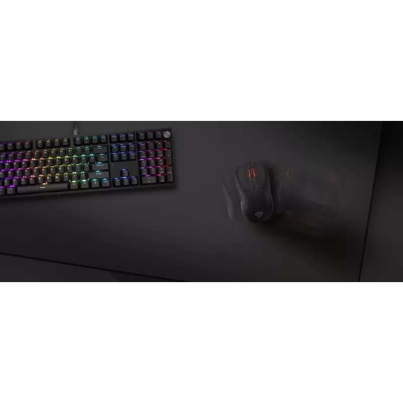 GENESIS Carbon 500 Hyper Logo, preto, monocromático, tecido, borracha, tapete de rato gaming