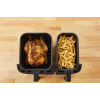 Fritadeira Tefal Dual Easy Fry & Grill EY905D dupla 8,3 L de bancada 2700 W fritadeira de ar quente aço inoxidável