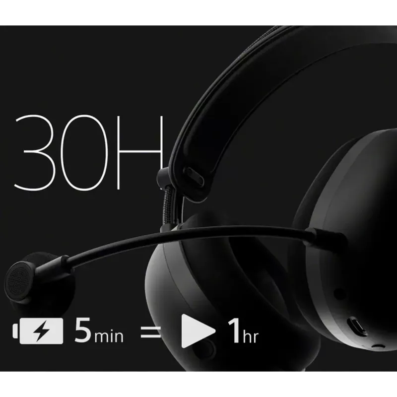 Headset Sony Inzone H9 II sem fios com arco de cabeça gaming USB Type-C Bluetooth preto, branco