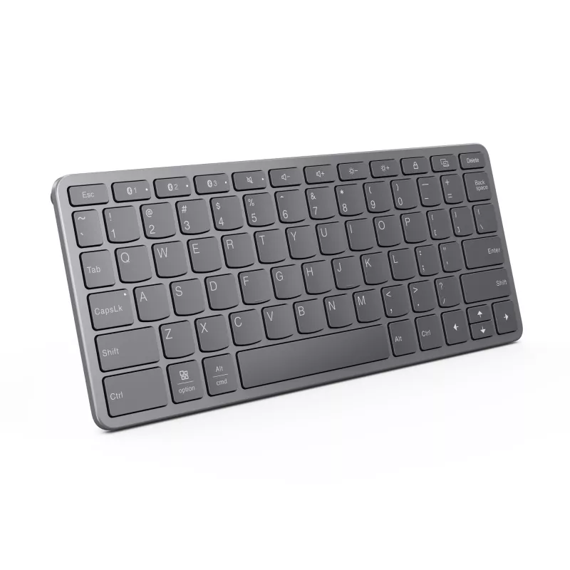 Teclado Lenovo ZG38C05820 universal USB + Bluetooth QWERTY US English cinzento