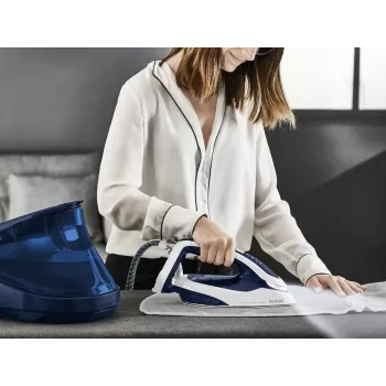 Ferro de engomar Tefal Pro Express Vision GV9812 3000 W 1,1 L base Durilium AirGlide Autoclean azul, branco