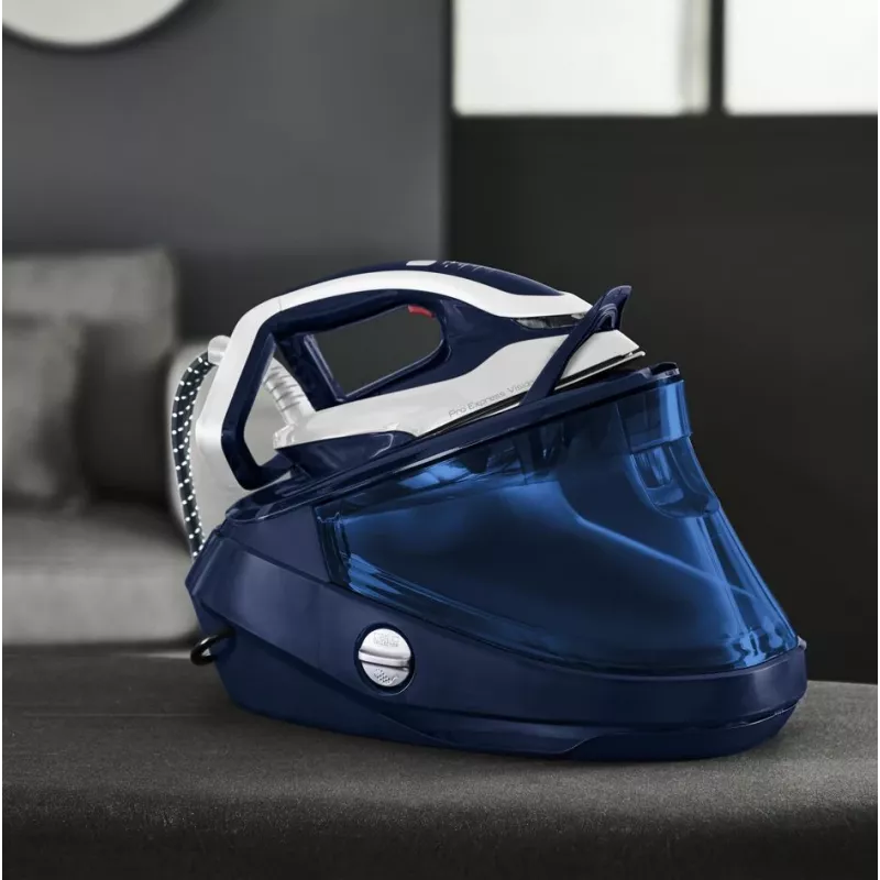 Ferro de engomar Tefal Pro Express Vision GV9812 3000 W 1,1 L base Durilium AirGlide Autoclean azul, branco