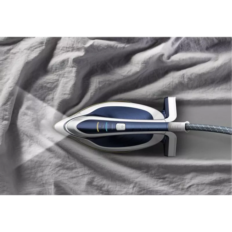 Ferro de engomar Tefal Pro Express Vision GV9812 3000 W 1,1 L base Durilium AirGlide Autoclean azul, branco