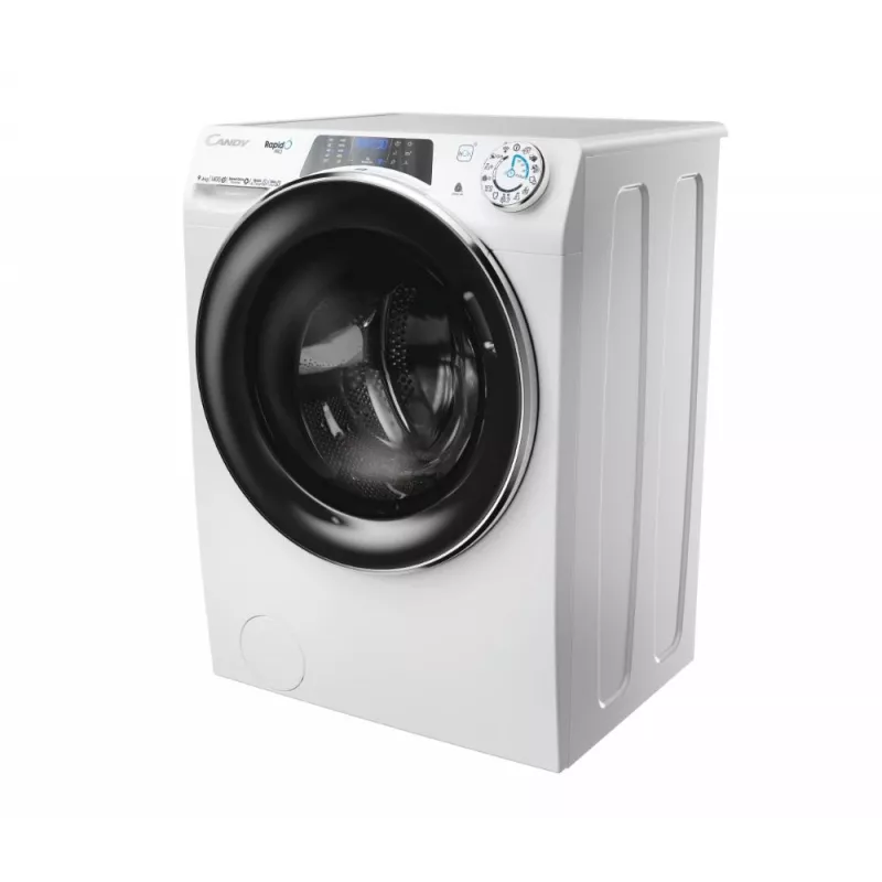 Máquina de lavar e secar roupa Candy RapidÓ PRO RPW4966BWMBC/1-S – de instalação livre, carga frontal, 6 kg lavar/secar, 1400 rpm, branca