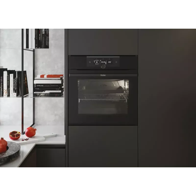 Forno de encastrar Haier I-Turn Series 2 HWO60SM2F3BH 70L preto