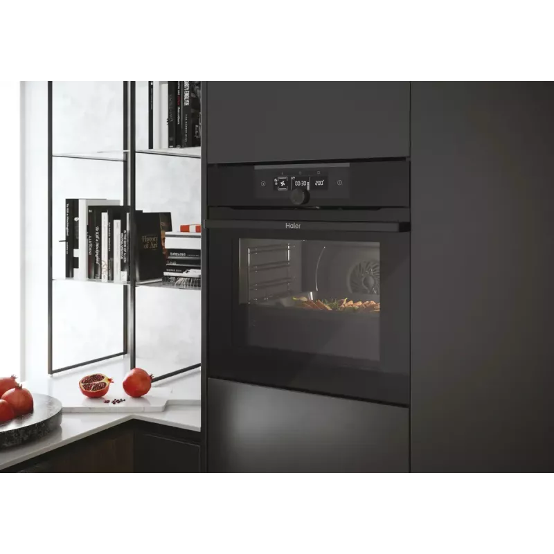 Forno de encastrar Haier I-Turn Series 2 HWO60SM2F3BH 70L preto