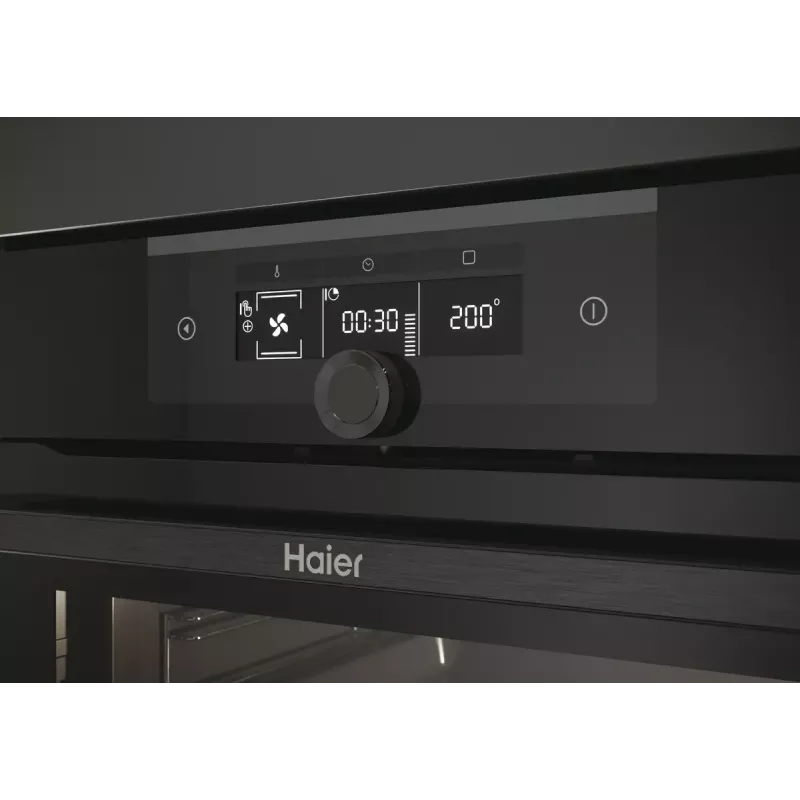 Forno de encastrar Haier I-Turn Series 2 HWO60SM2F3BH 70L preto