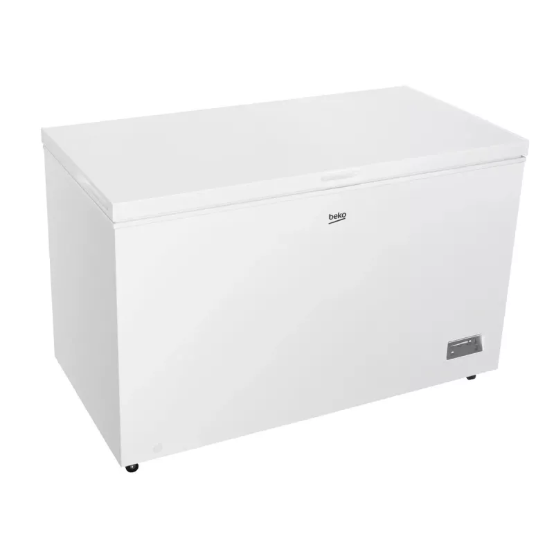 Arca congeladora BEKO CF380EWN — 371 l, compressor Inverter, classe E, branco