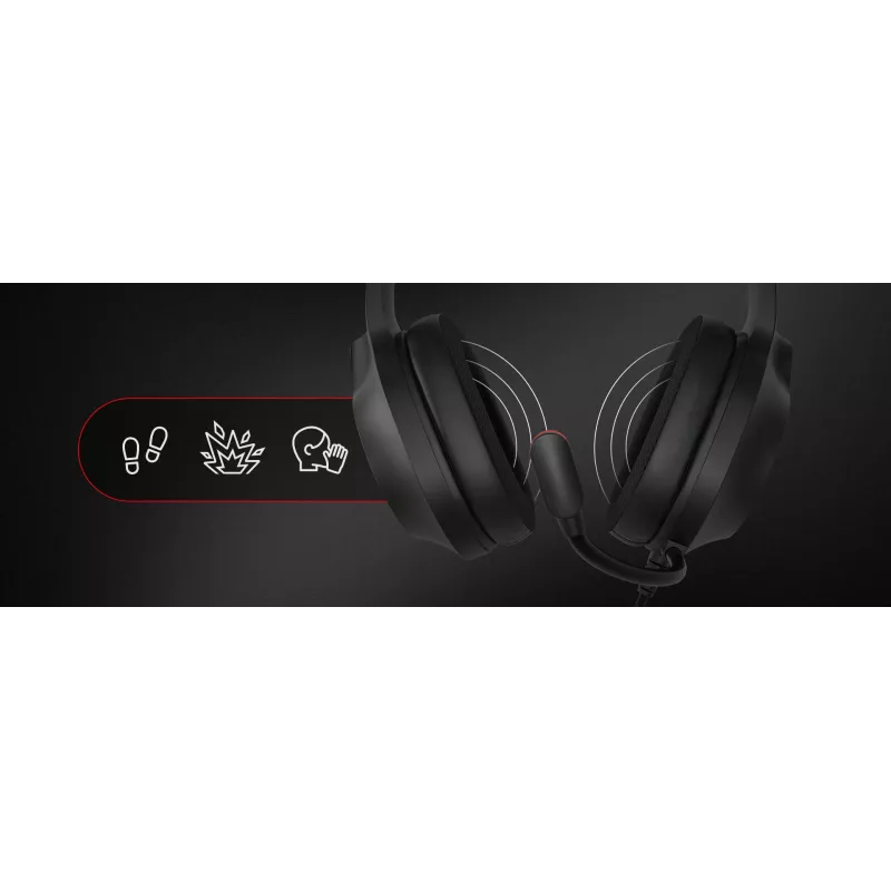 GENESIS NEON 213, com fios, chamadas / música, 20 – 20000 Hz, 302 g, headset, preto