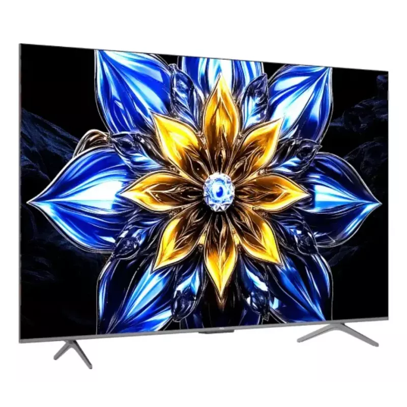 TV TCL 55T8C 55 polegadas QLED 4K Ultra HD, HDR10, Google TV, 144Hz, Direct-LED, 4×HDMI 2.1, Bluetooth/Wi‑Fi, metálico