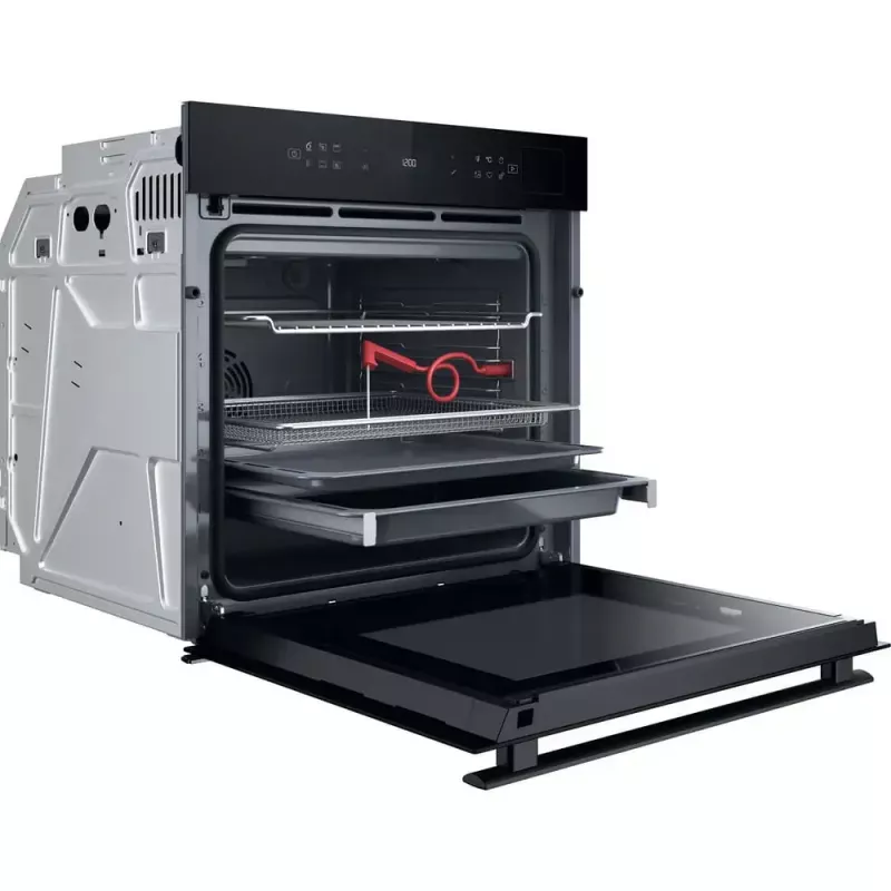 Forno de encastrar Whirlpool WOI6A8FPT1SBA 73 L elétrico preto comando tátil