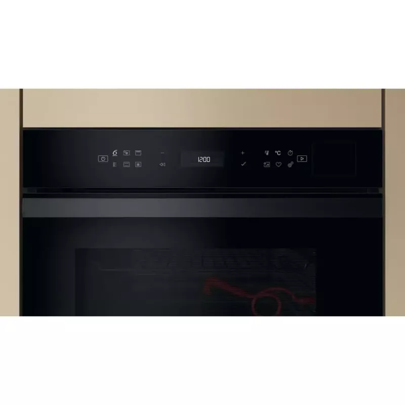 Forno de encastrar Whirlpool WOI6A8FPT1SBA 73 L elétrico preto comando tátil