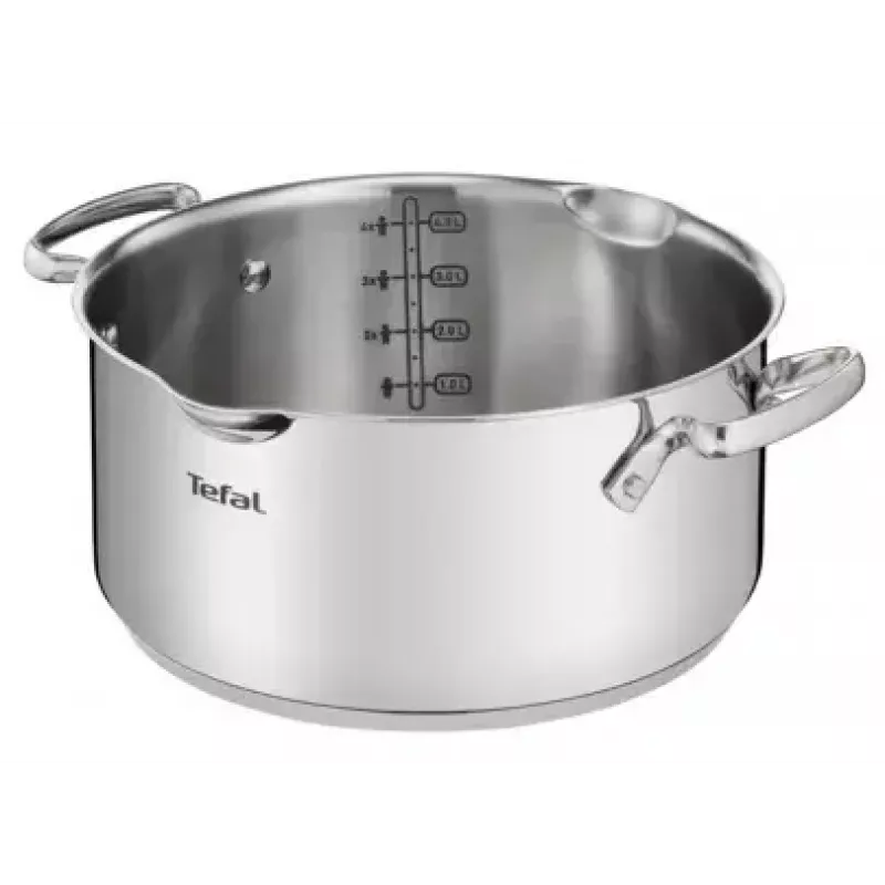 Panela Tefal DUETTO+ G7194355, 2 l, redonda, aço inoxidável, 18 cm