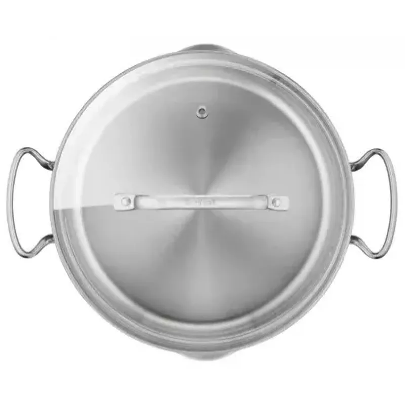 Panela Tefal DUETTO+ G7194355, 2 l, redonda, aço inoxidável, 18 cm