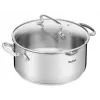 Panela Tefal DUETTO+ G7194355, 2 l, redonda, aço inoxidável, 18 cm