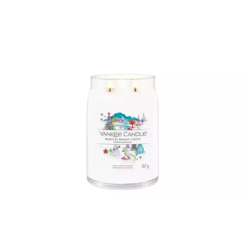 Yankee Candle Signature Magical Bright Lights vela grande em frasco, 567 g