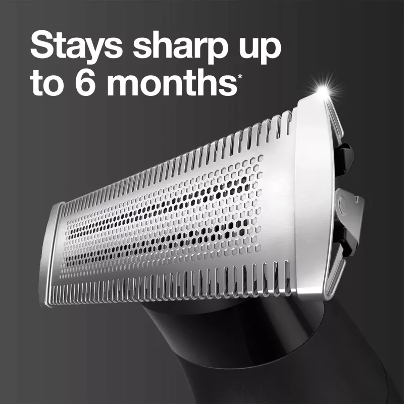 Máquina de barbear de lâminas Braun Series X XT5200 com aparador preto, metálico