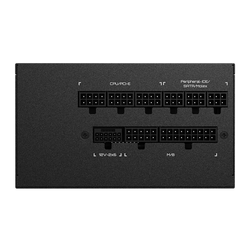 Fonte de alimentação GIGABYTE UD1000GM PG5 V2 – PCIe Gen 5.1, 80 PLUS Gold, construção totalmente modular, ventoinha de 120 mm, compatível com ATX 3.1, ficha EU
