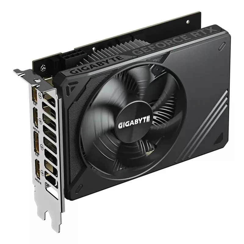 Placa gráfica GIGABYTE GeForce RTX 5050 D6 8G - 8 GB GDDR6, 128 bits, PCI-E 5.0, frequência do núcleo 2572 MHz, 2 x DP, 2 x HDMI, NVIDIA DLSS 4, GV-N5050D6-8GD