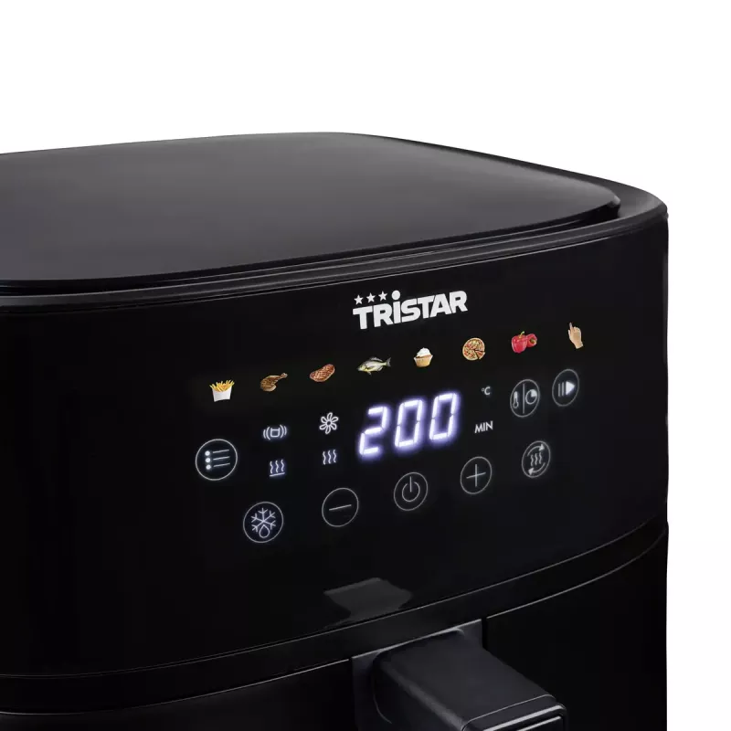 Tristar FR-9071 fritadeira de ar digital, 8 L, 2000 W, preta