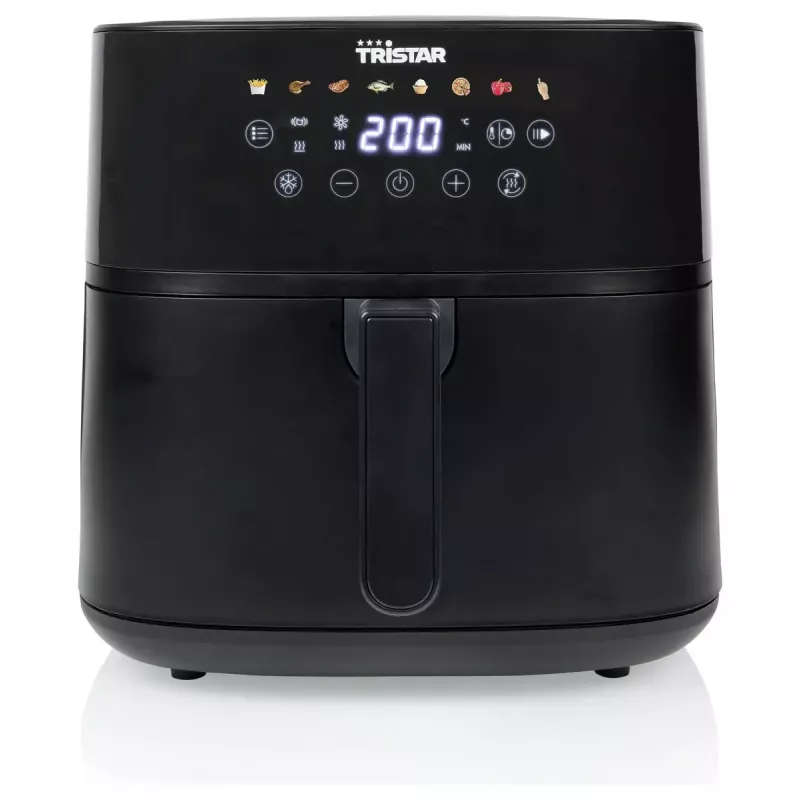 Tristar FR-9071 fritadeira de ar digital, 8 L, 2000 W, preta