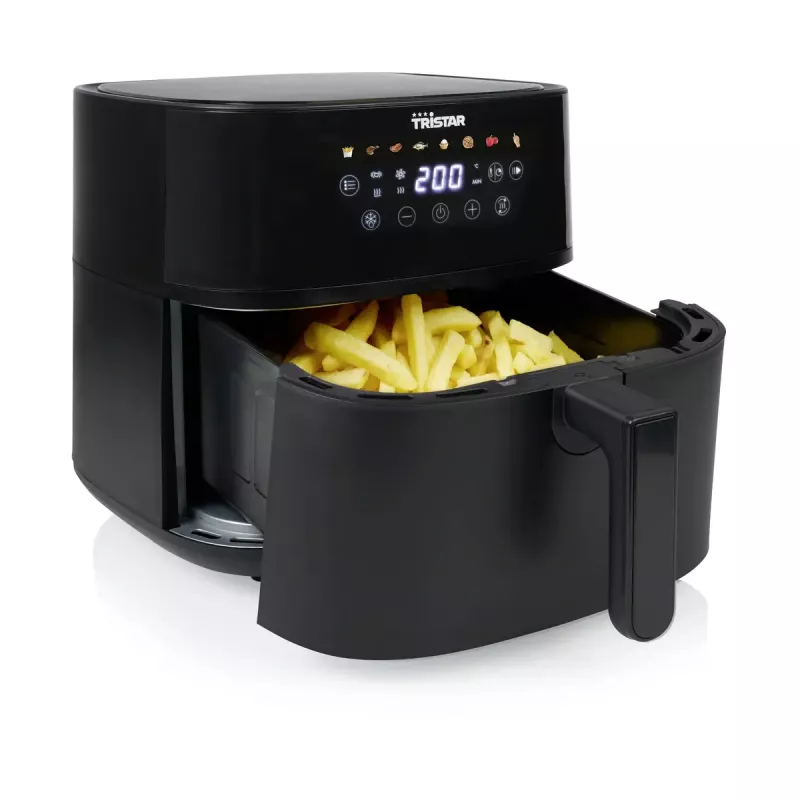 Tristar FR-9071 fritadeira de ar digital, 8 L, 2000 W, preta